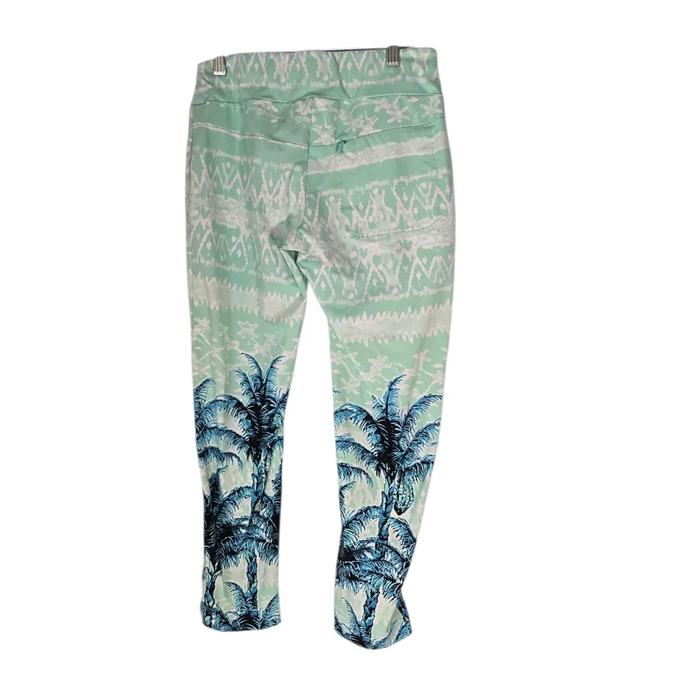 San Solei Capris Leggings Tropical Print Size XS - Picture 11 of 11
